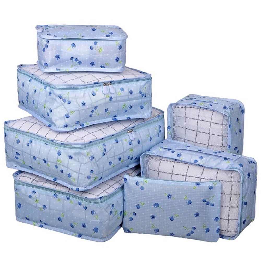 Set of 6 Luggage Organizers / Packing Cubes